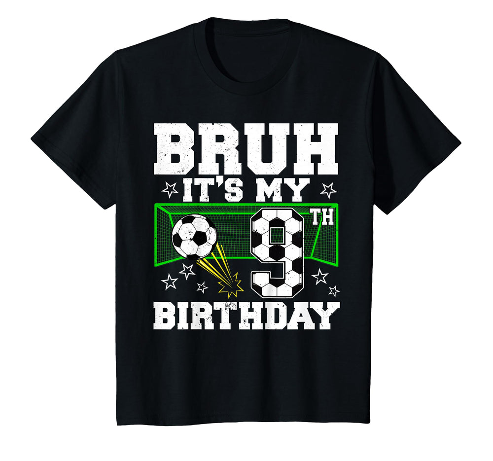 Its My 9Th Birthday Soccer 9 Years Old T-Shirt - Graphic Print Unisex