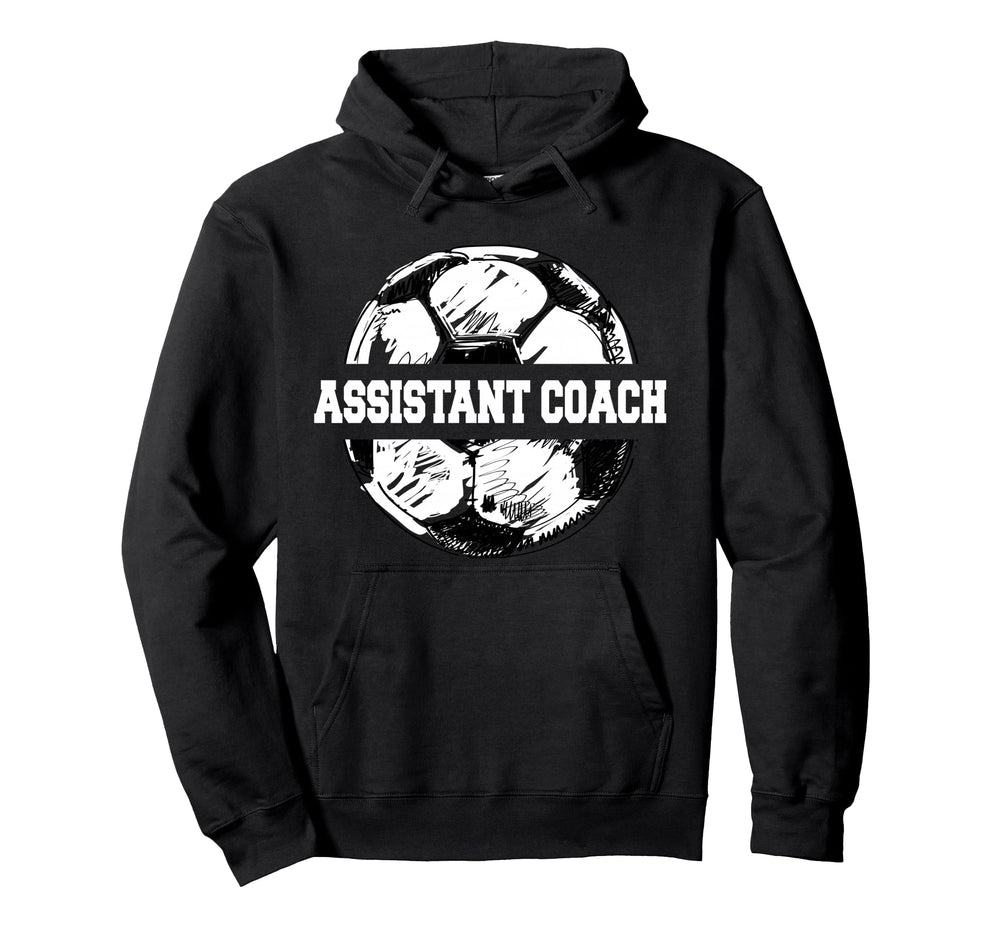 Soccer Assistant Coach Soccer Ball Hoodie - Minimalist Print Men Women