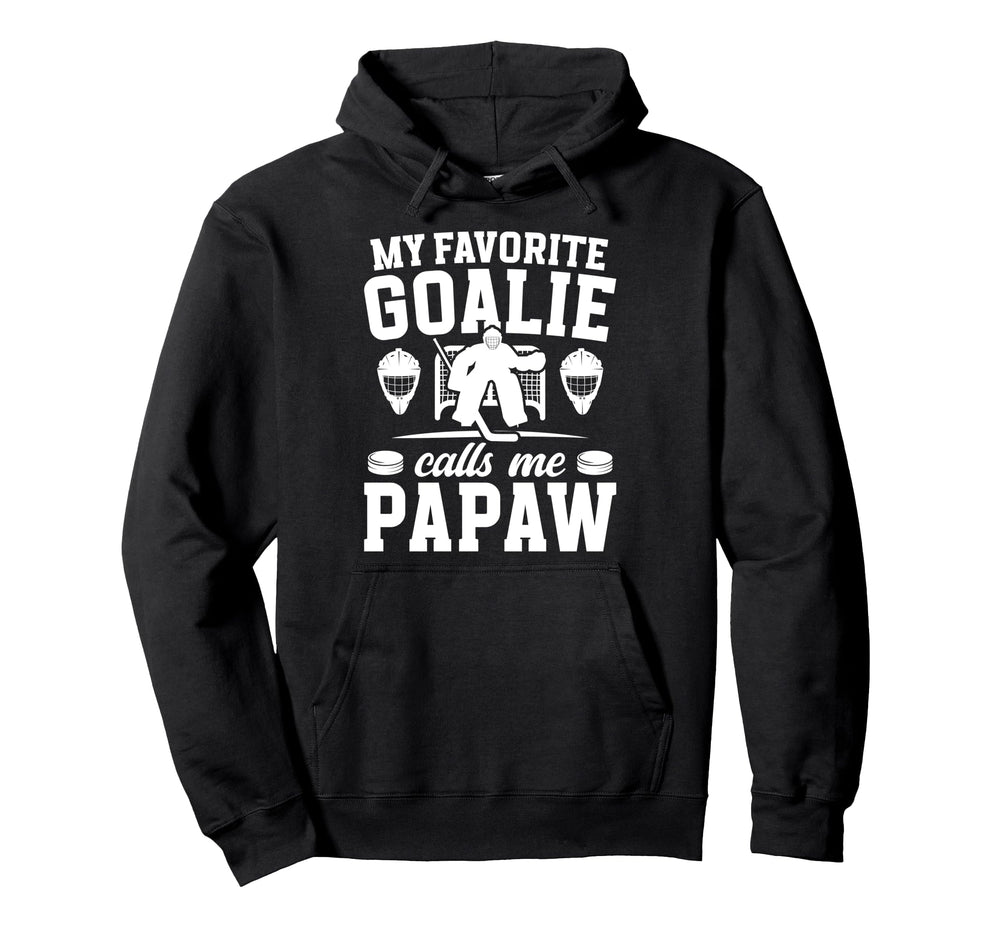 Proud Hockey Goalie Papaw Ice Hockey Hoodie - Custom Art Print Unisex