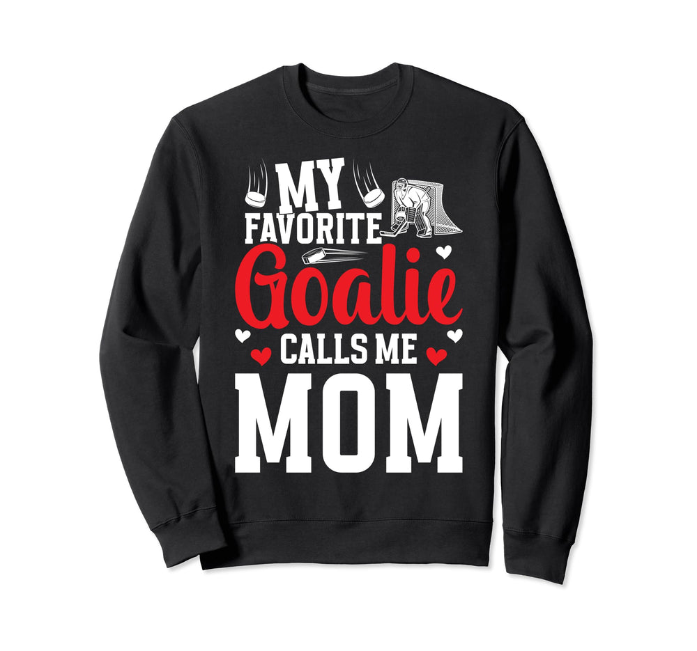 Ice Hockey Goalkeeper Mom Ice Sweatshirt - Minimalist Print Men Women