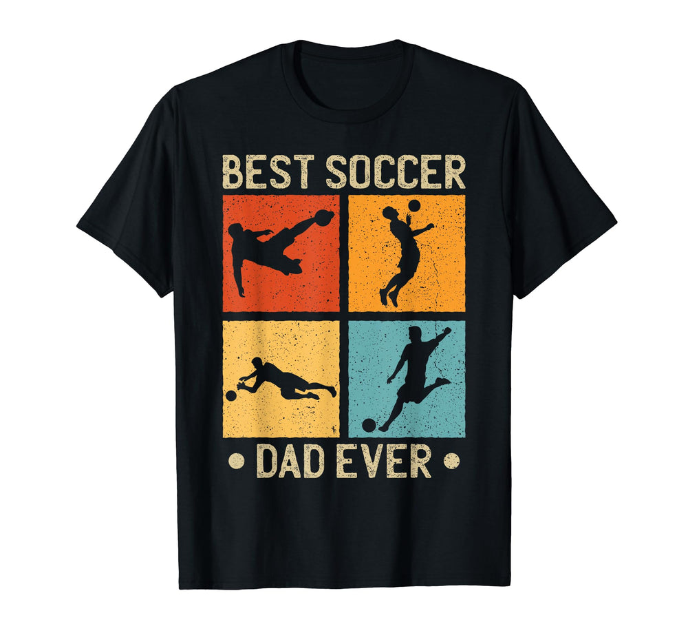 Best Soccer Dad Ever Soccer Coach T-Shirt - Fun Novelty Design Unisex