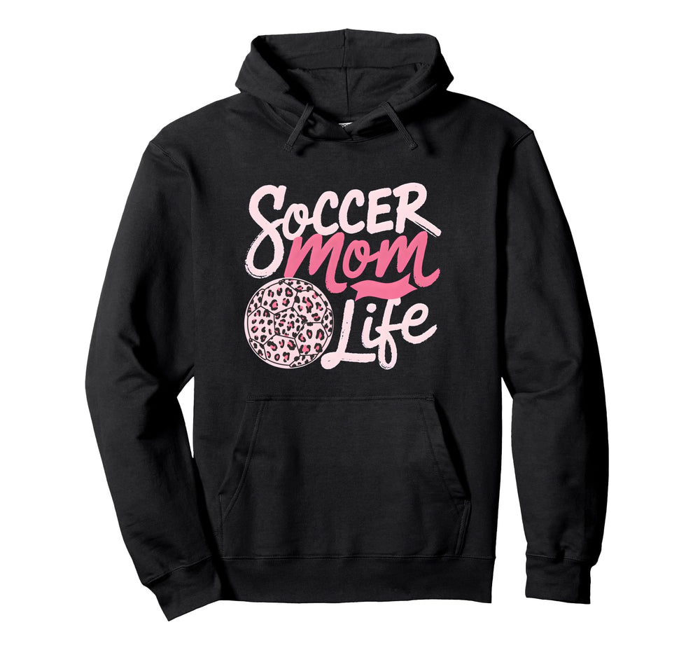 Soccer Mom Life Leopard Mama Hoodie - Casual Everyday Wear for Adults