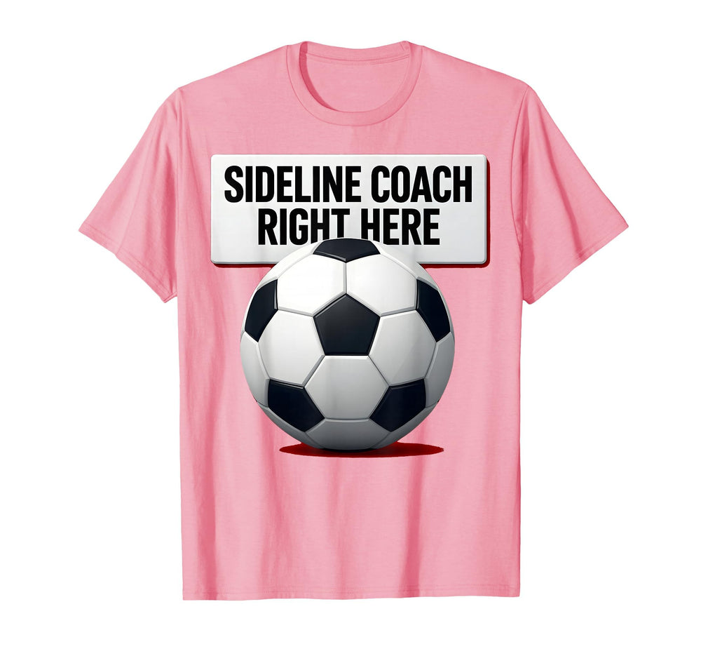Sideline Coach Soccer Mom T-Shirt - Custom Art Print Unisex