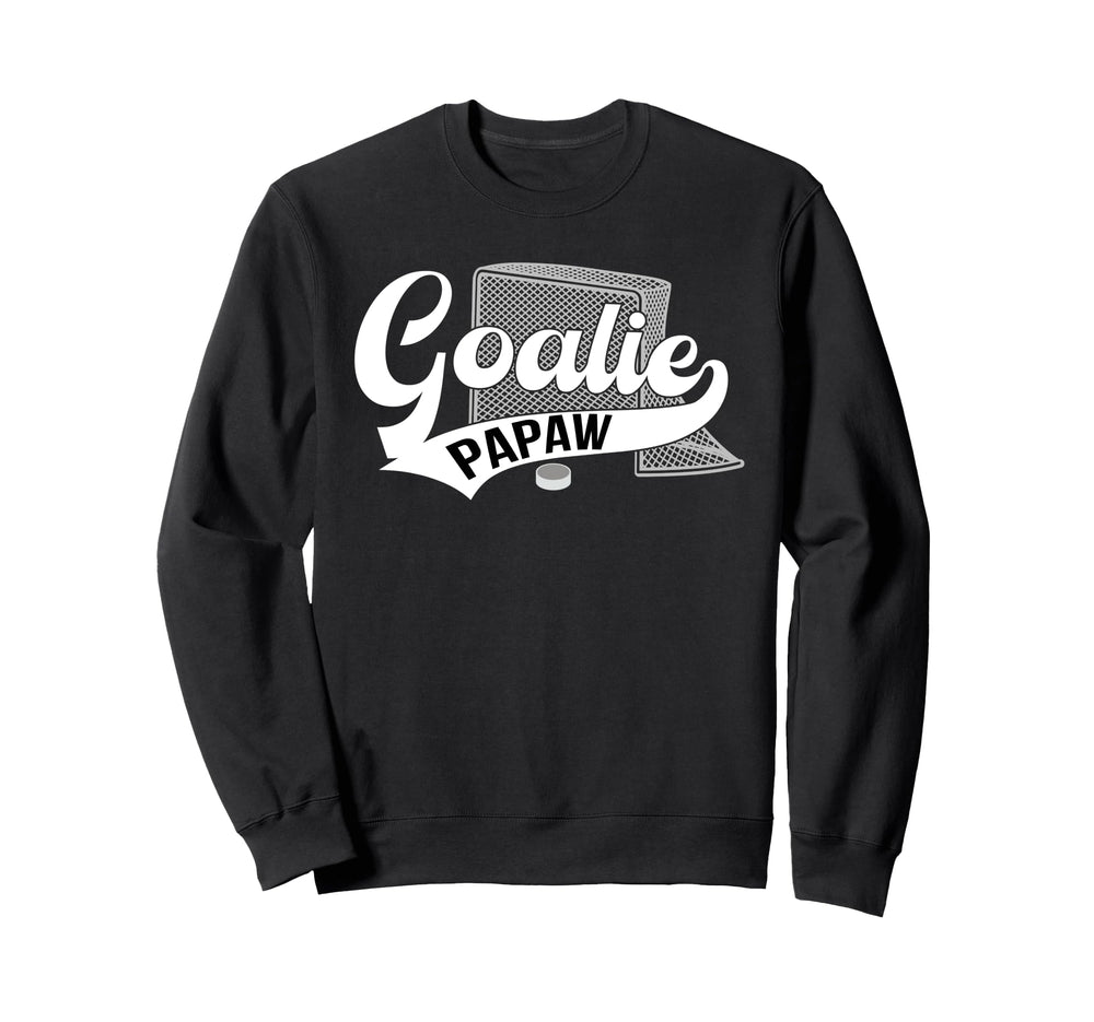 Ice Hockey Goalie Papaw Ice Hockey Sweatshirt - Trendy Graphic Unisex