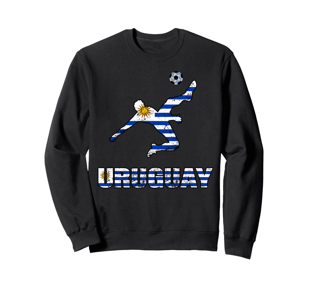 Uruguay Football Soccer Game Player Fan Sweatshirt - Graphic Print Unisex