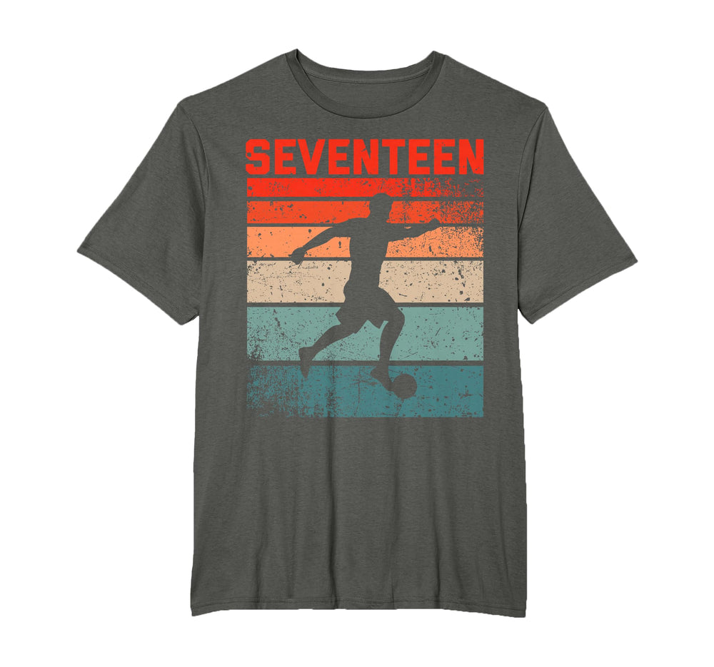 17Th Birthday Soccer 17 Years Old T-Shirt - Graphic Print Men Women