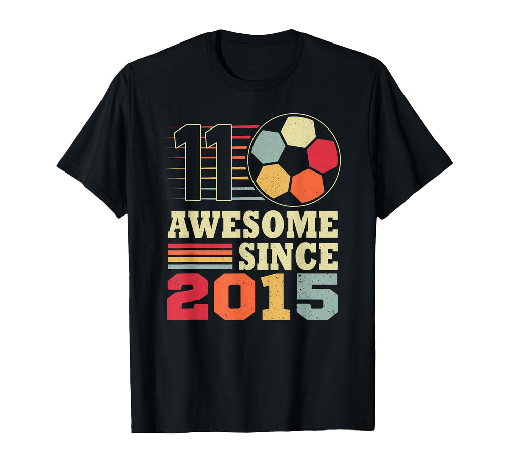 Awesome 11 Since 2015 Soccer 11Th T-Shirt - Graphic Print Men Women