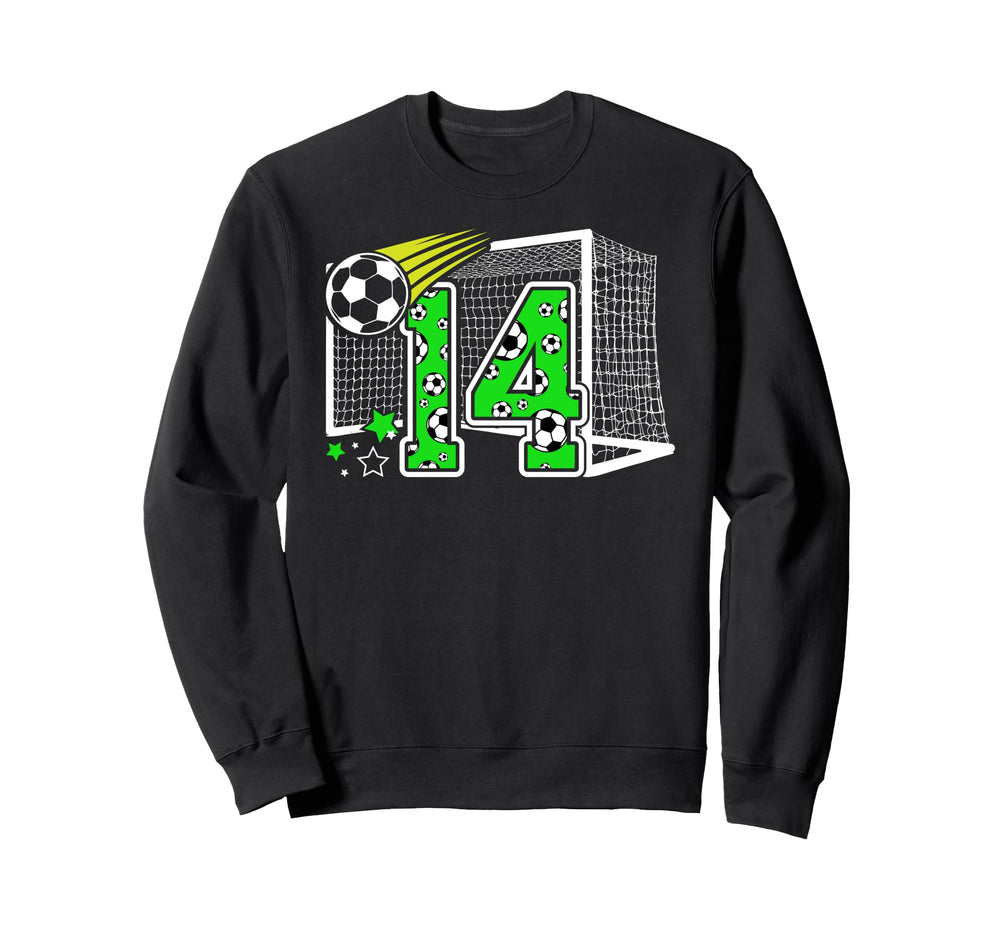 14Th Birthday Soccer 14 Year Sweatshirt - Casual Everyday Wear for Adults
