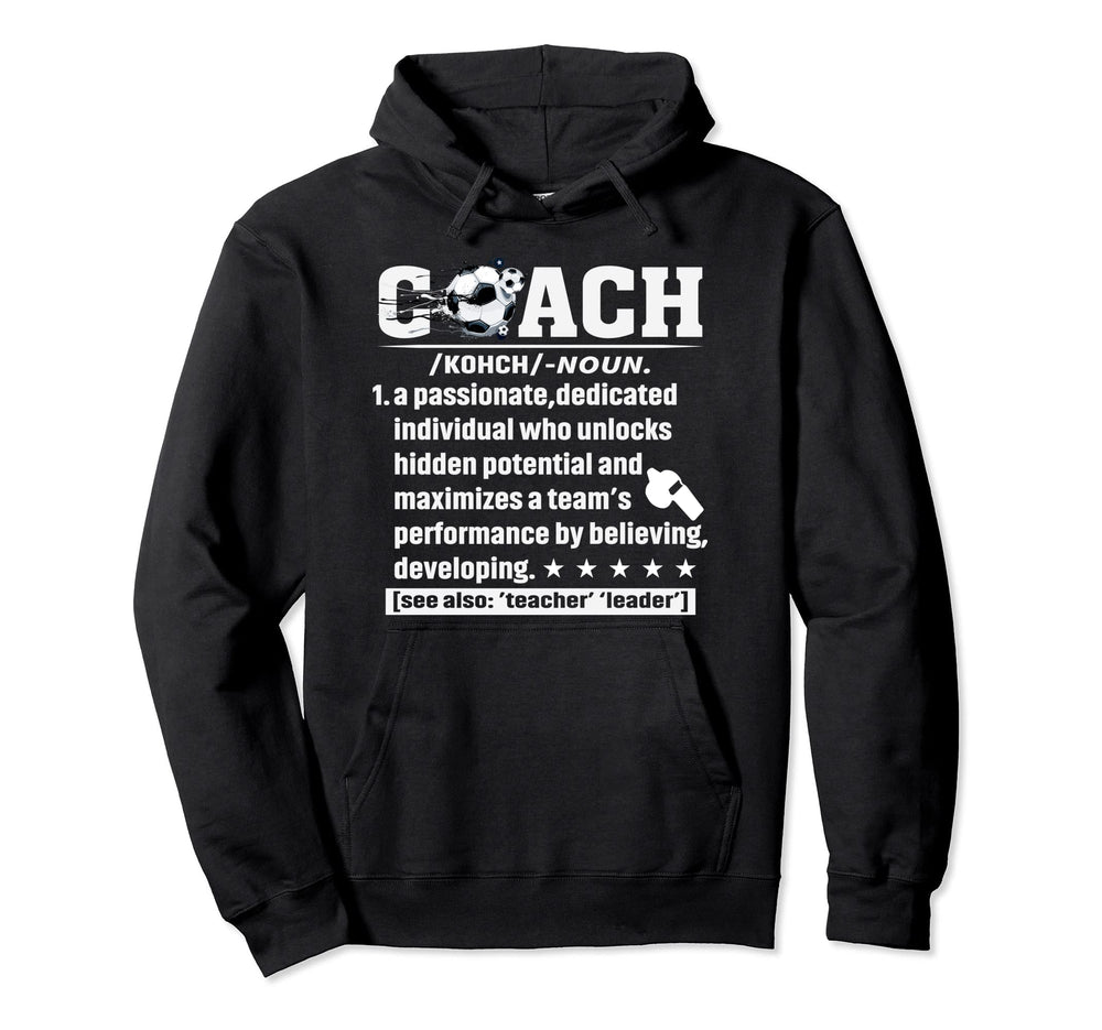 Soccer Coach Definition Soccer Player Sports Hoodie - Graphic Print Unisex
