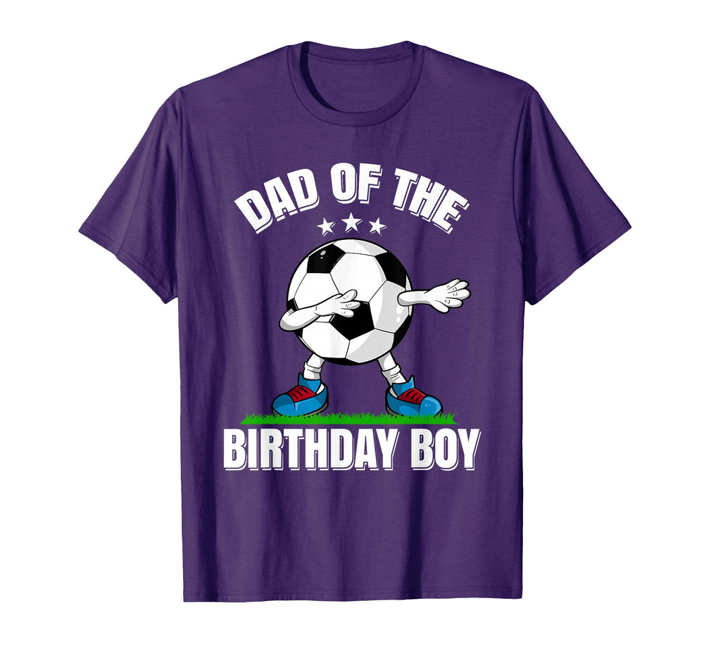 Dad Birthday Funny Dabbing Soccer Lover T-Shirt - Graphic Print Men Women