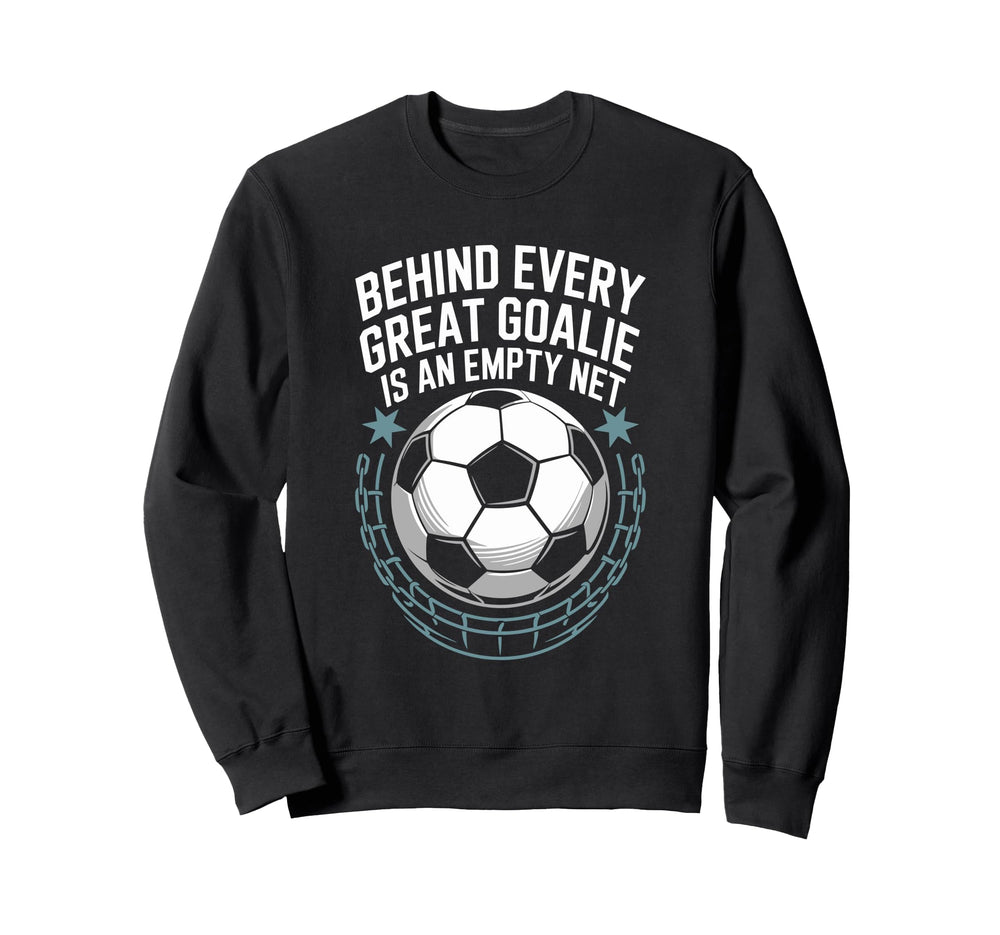 Soccer Player Behind Every Great Sweatshirt - Minimalist Print Unisex