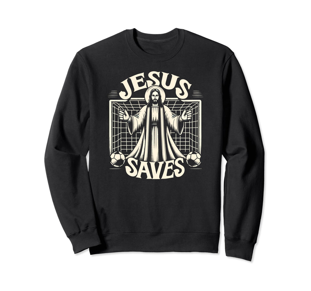 C J S Religious Christian Soccer Hoodie - Fun Novelty Design Men Women