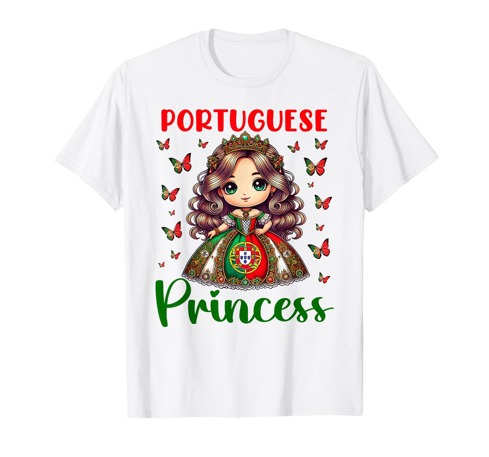 Portuguese Princess Portugal Flag T-Shirt - Aesthetic Graphic Men Women