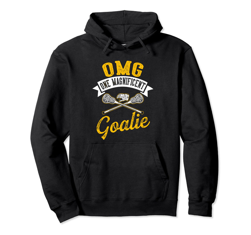 Funny Goalkeeper Lacrosse Lax Goalie Hoodie - Graphic Print Unisex