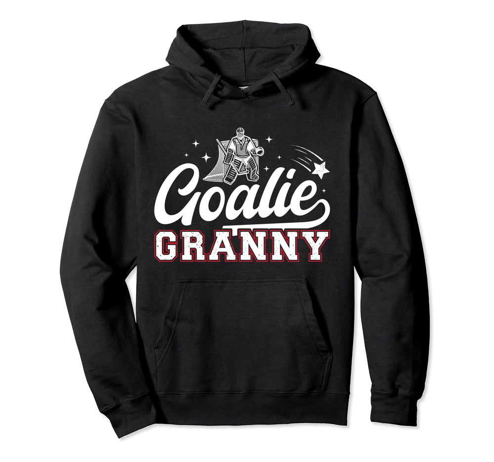 Ice Hockey Goalie Granny Ice Hockey Hoodie - Casual Everyday Wear Unisex