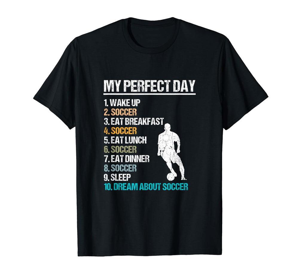 Eat Sleep Soccer Repeat Sport Player T-Shirt - Streetwear Style for Adults