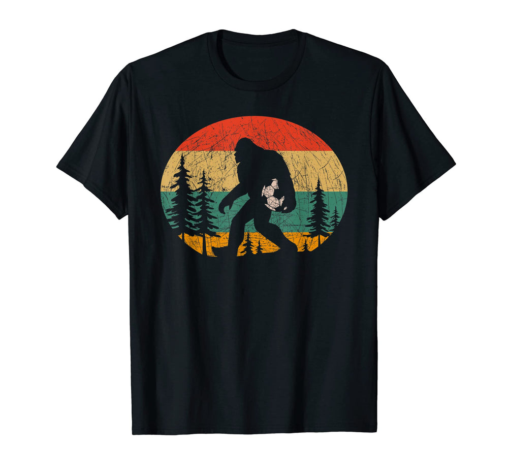 Sasquatch Soccer Soccer Player Bigfoot T-Shirt - Minimalist Print Unisex