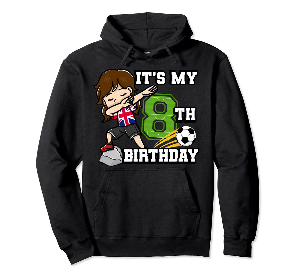 Soccer Its My 8Th Birthday United Hoodie - Trendy Graphic for Adults