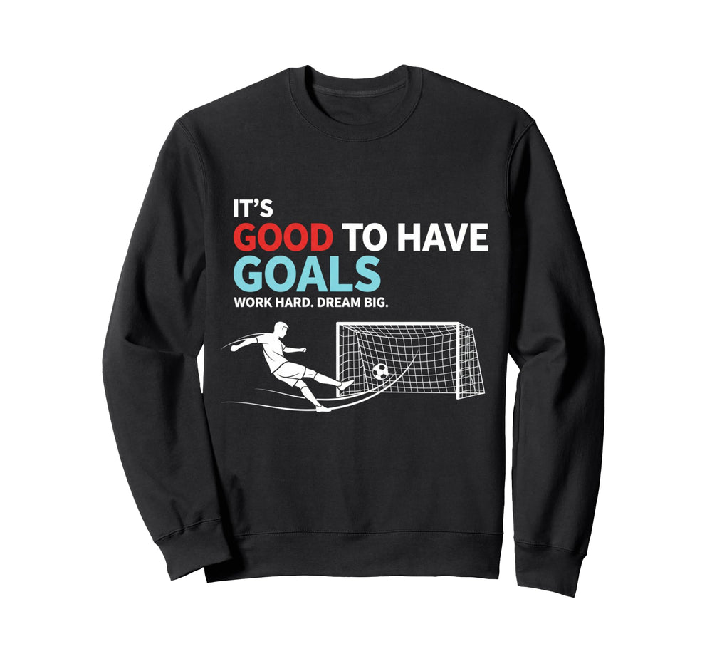 Lifes About Goals And Assists Soccer Hoodie - Minimalist Print for Adults