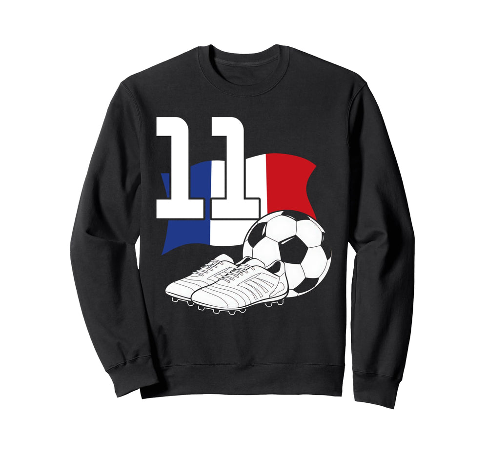 11 Soccer Birthday Gift Soccer Sweatshirt - Casual Everyday Wear Unisex