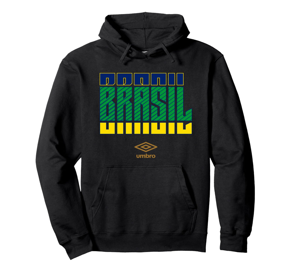 Umbro International Soccer Brazil Hoodie - Graphic Print for Adults