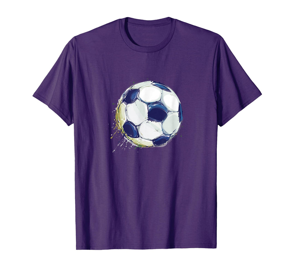 Athletic Soccer Football Ball Sports T-Shirt - Minimalist Print Men Women