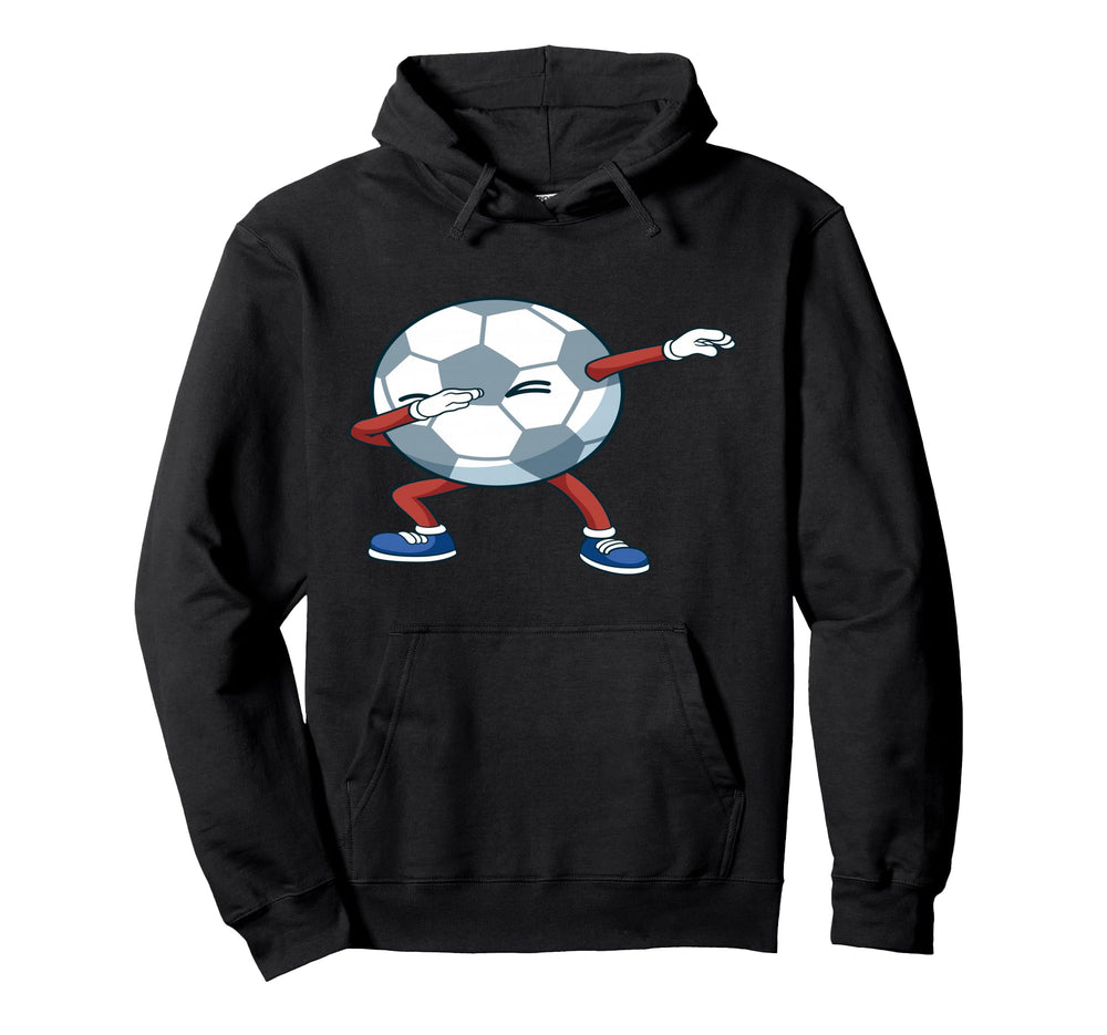 Funny Dabbing Soccer Ball Soccer Hoodie - Unique Graphic Unisex