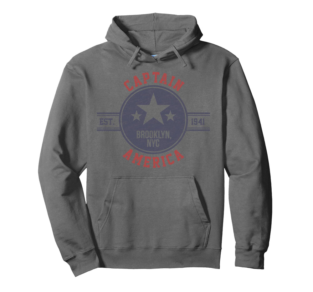 Marvel Captain America Est 1941 Hoodie - Casual Everyday Wear Men Women