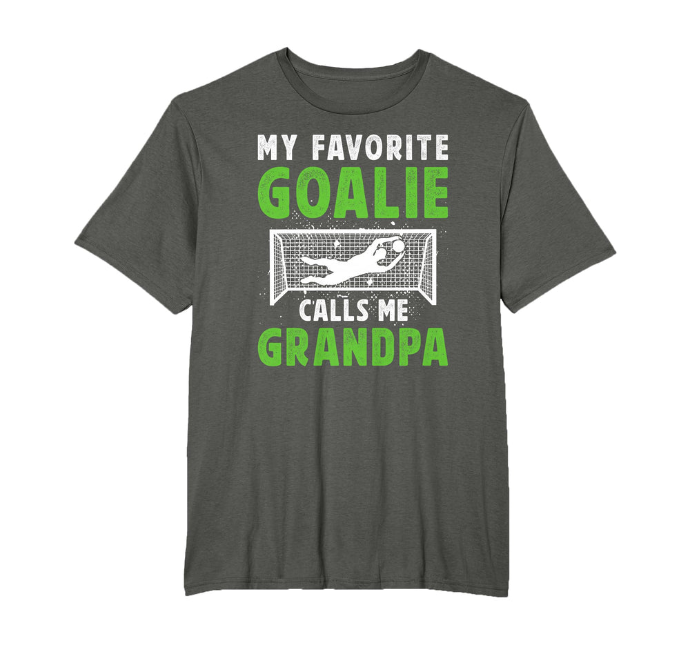 Favorite Soccer Goalie Grandpa T-Shirt - Custom Art Print for Adults