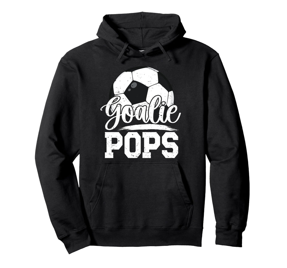 Soccer Goalie Pops Grandpa Pops Hoodie - Minimalist Print for Adults