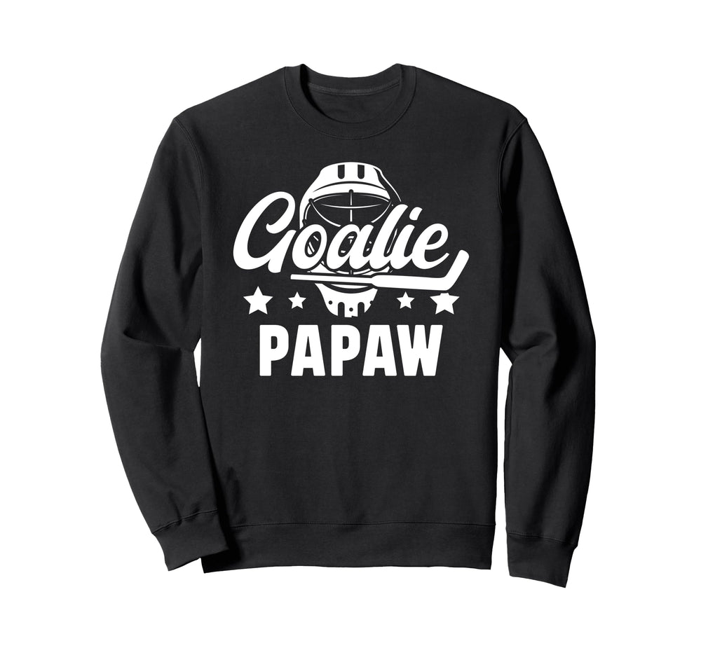 Ice Hockey Goalie Papaw Ice Hockey Sweatshirt - Minimalist Print Men Women