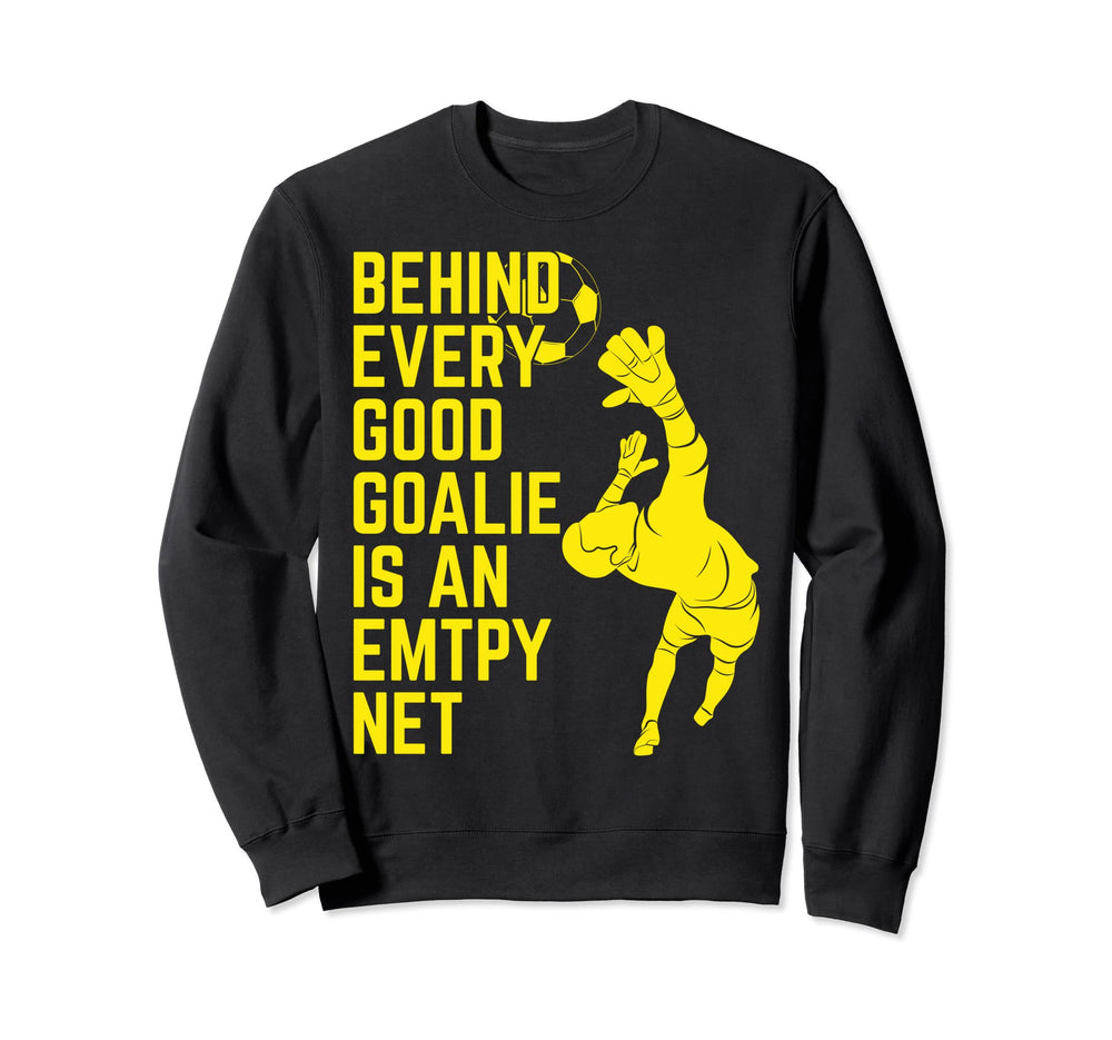 Soccer Goalie Player Fan Coach Outfit Sweatshirt - Minimalist Print Unisex