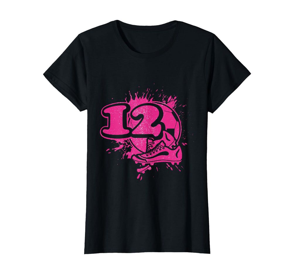 12Th Birthday Soccer Player Football T-Shirt - Casual Everyday Wear Unisex