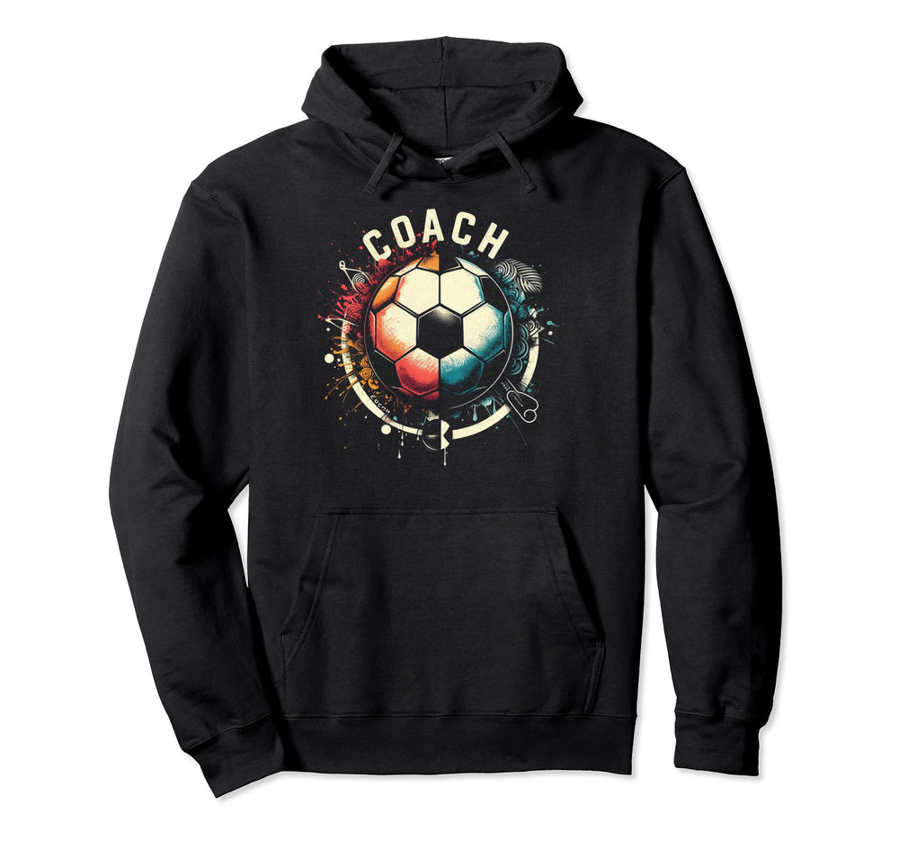 Soccer Coach Training Coaching Football Hoodie - Graphic Print Unisex