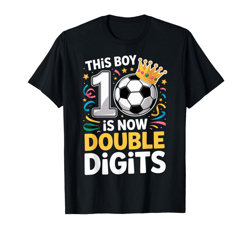 This Is Now Double Digits 10Th Birthday T-Shirt - Trendy Graphic Unisex