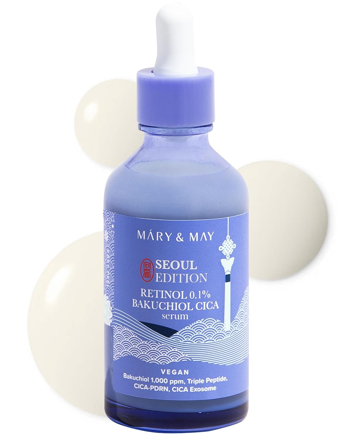 Mary & May Vegan Retinol 0.1% Bakuchiol Cica Serum - Snipetell