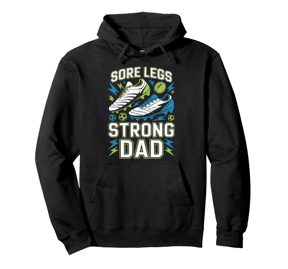 Soccer Player Soccer Dad Kick Sport Hoodie - Minimalist Print for Adults