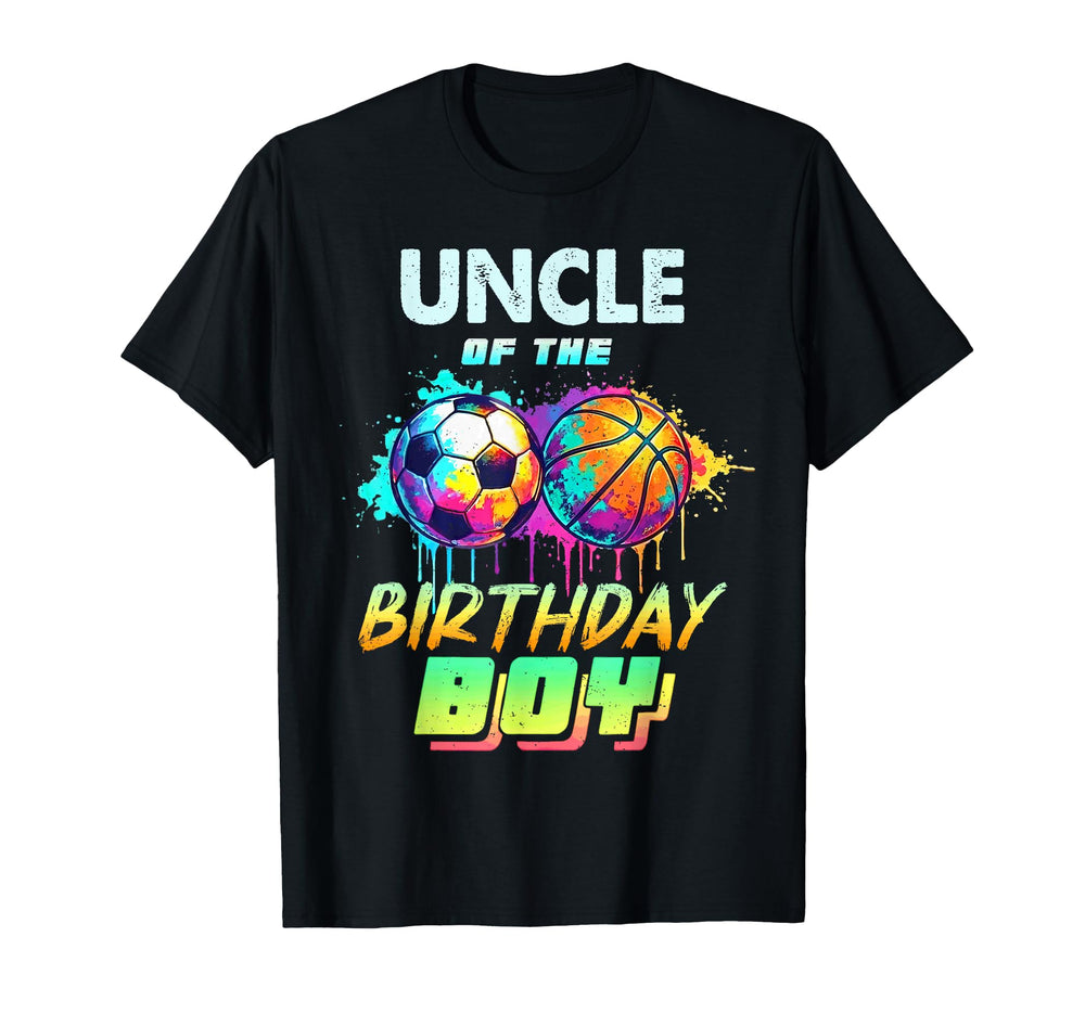 Uncle Birthday Basketball Soccer T-Shirt - Streetwear Style for Adults