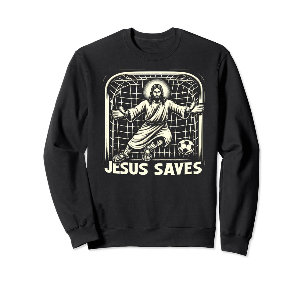 C J S Religious Christian Soccer Hoodie - Custom Art Print for Adults