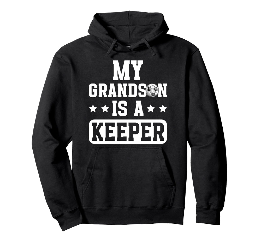 Proud Soccer Keeper Papaw Soccer Hoodie - Casual Everyday Wear for Adults