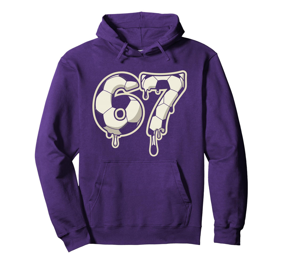 6 7 Soccer Ball Drip Six Seven Meme Hoodie - Fun Novelty Design Men Women
