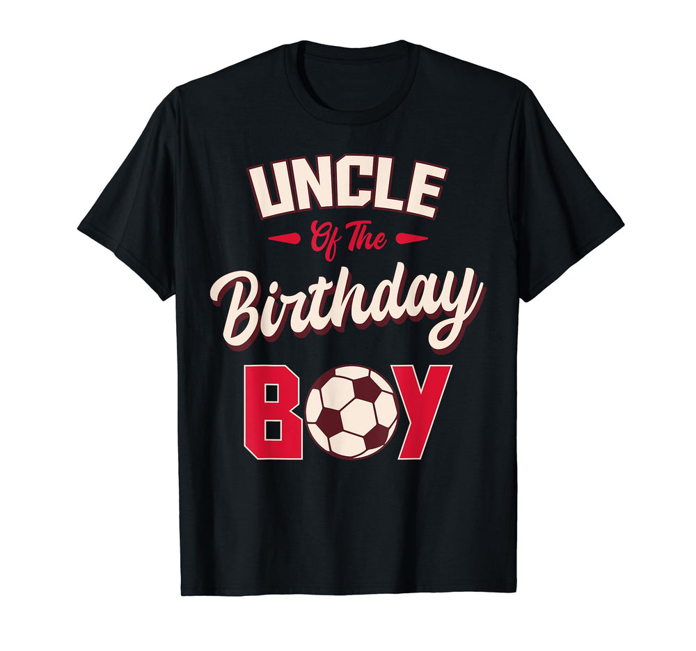 Uncle Birthday Soccer Player Bday Party T-Shirt - Graphic Print Men Women