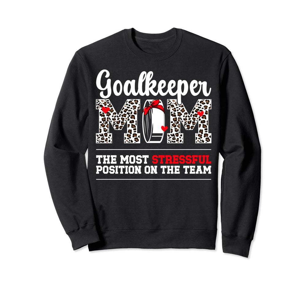 Funny Ice Hockey Goalkeeper Mom Ice Sweatshirt - Trendy Graphic for Adults