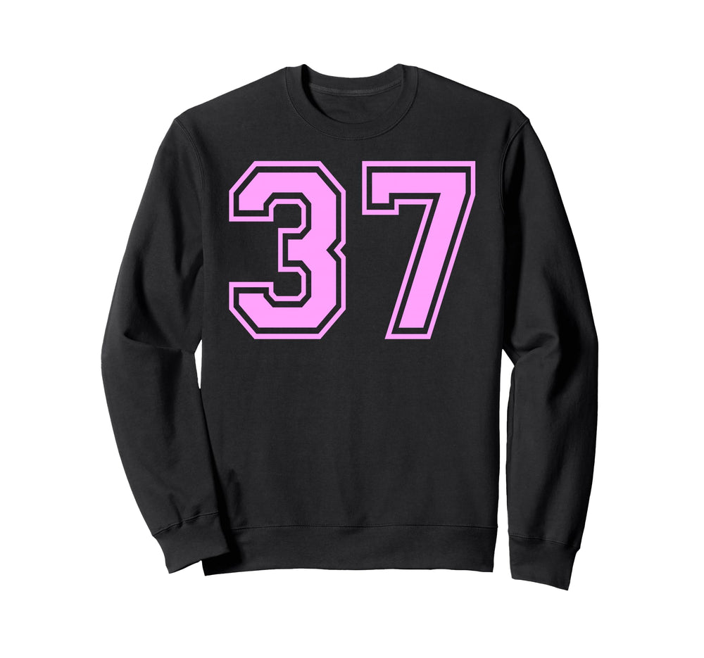 37 Number Thirty Seven Sports Sweatshirt - Graphic Print for Adults