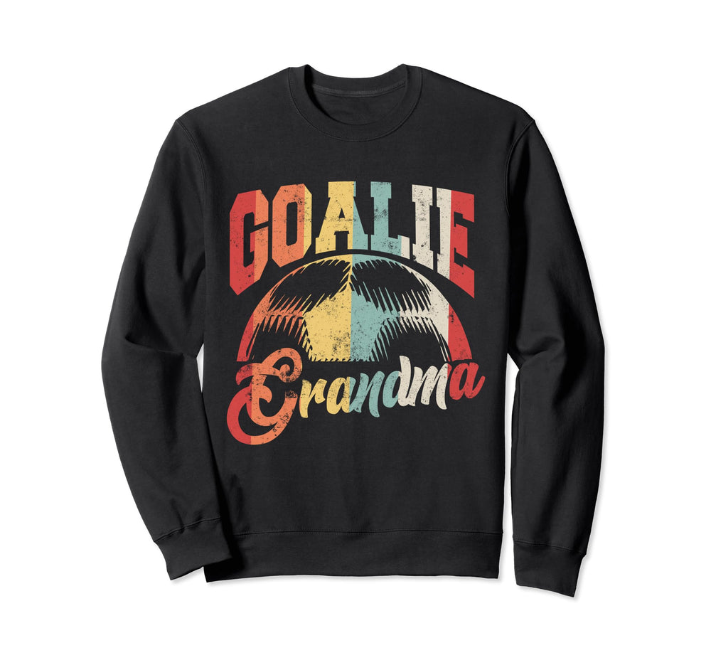 Proud Goalie Grandma Grandson Sweatshirt - Minimalist Print for Adults