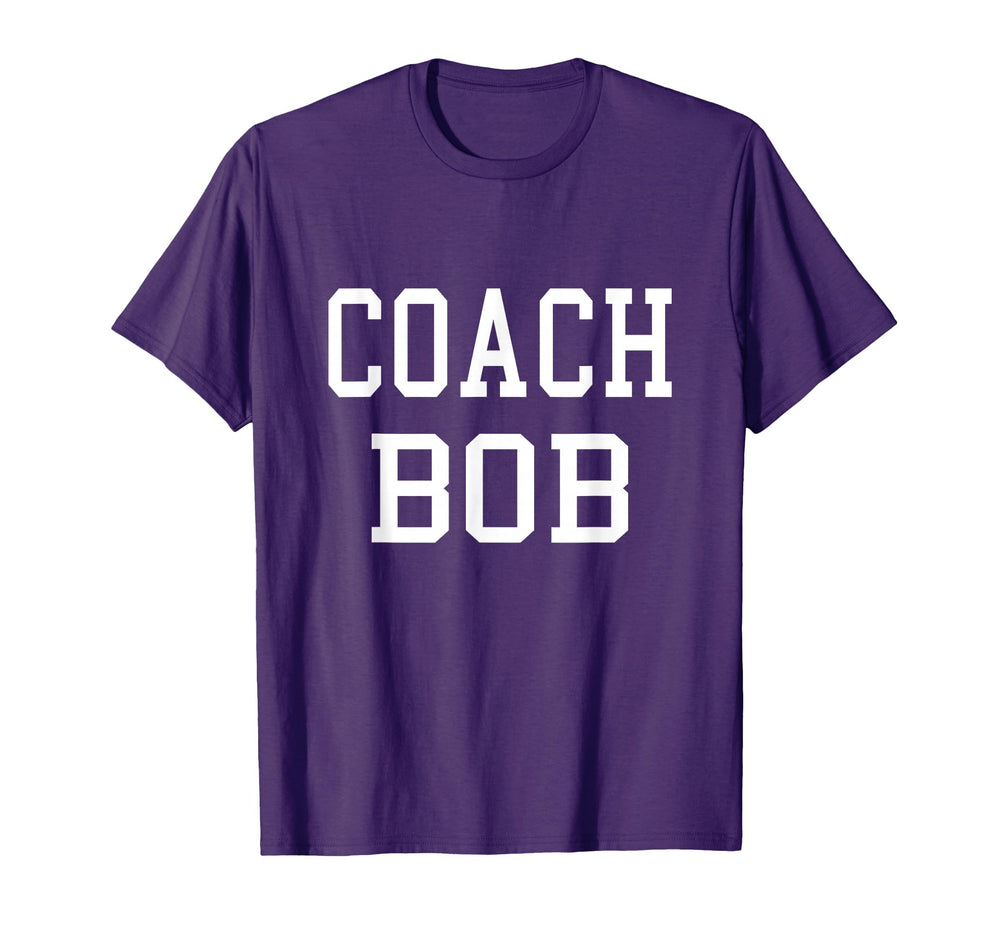 Coach Bob Custom Football Soccer T-Shirt - Novelty Apparel Men Women