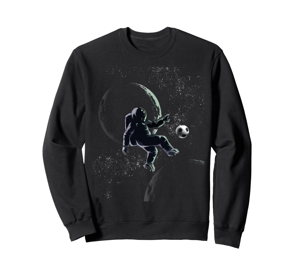 Soccer Funny Soccer Goalie Astronaut Sweatshirt - Graphic Print Unisex