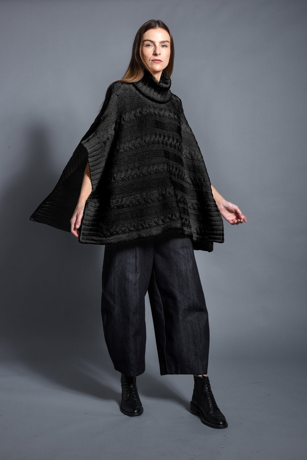 Cable Poncho