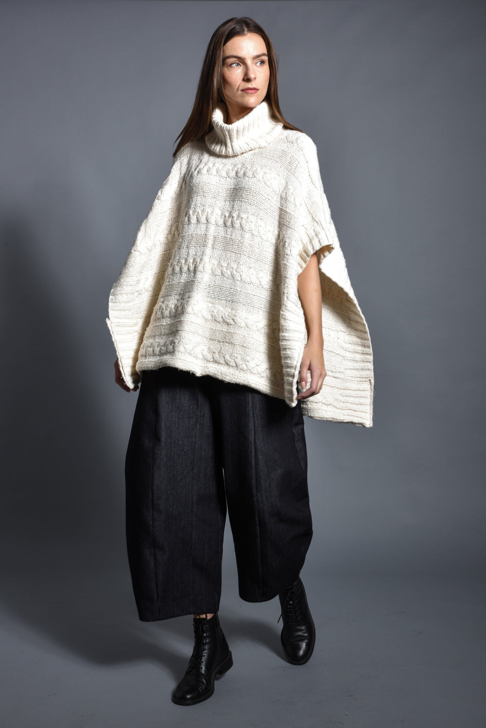 Cable Poncho