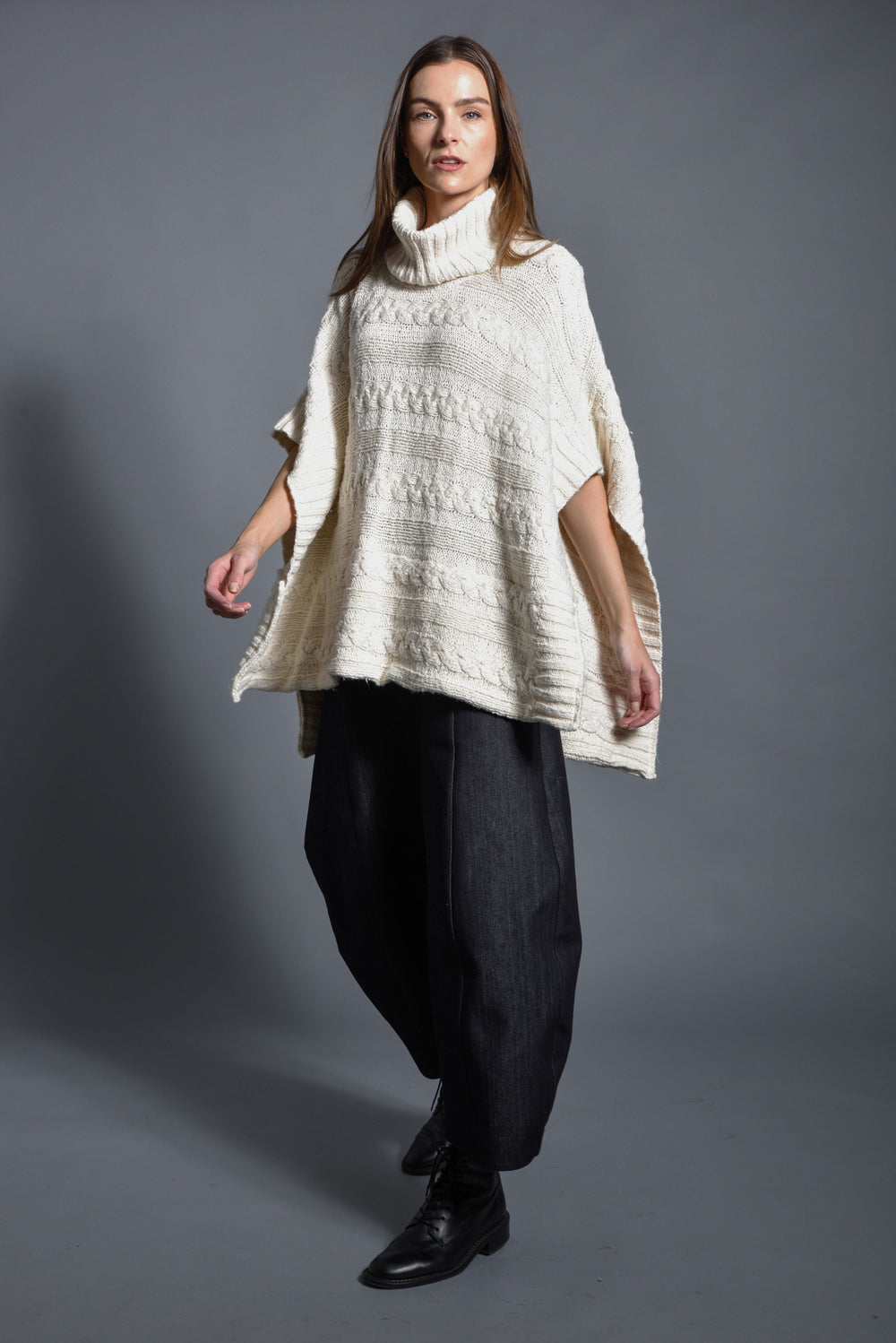 Cable Poncho